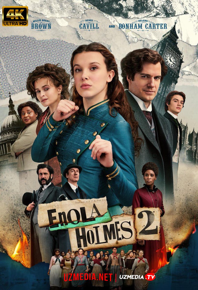 Enola Holms 2 / Enola Xolms 2 Premyera Uzbek tilida O'zbekcha tarjima kino 2022 HD tas-ix skachat