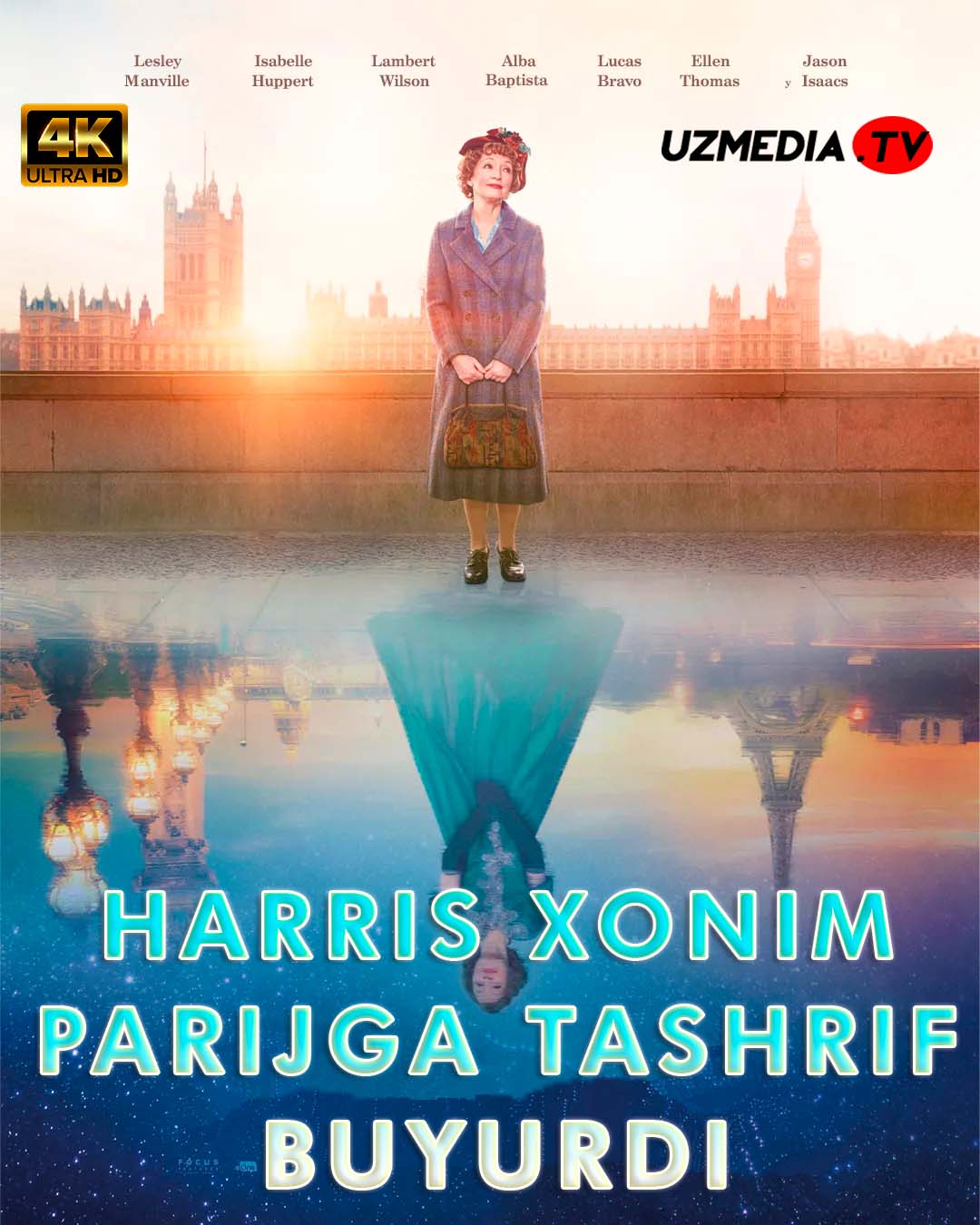 Harris xonim parijga tashrif buyuradi / Xarris honim parijga boradi Uzbek tilida O'zbekcha 2022 tarjima kino 4K Ultra UHD skachat