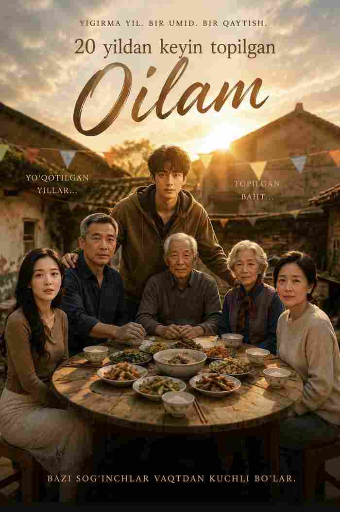 20 yildan keyin topilgan oilam 1-2-3-4-5-10-20-30-50-60-70-80-90 Qism drama koreya seriali uzbek tilida Barcha qismlar 2026 HD